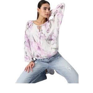 Lavender Floral Women's Blouse